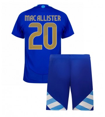Argentina Alexis Mac Allister #20 Udebanesæt Børn Copa America 2024 Kort ærmer (+ korte bukser)